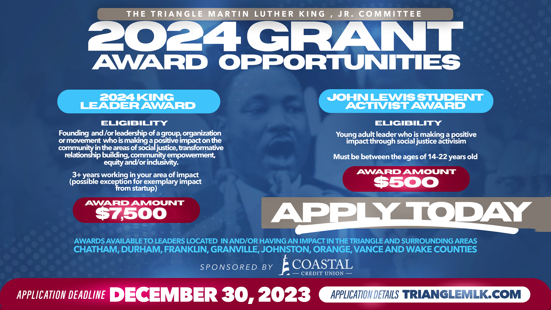 2024 MLK Grant Award Flyer